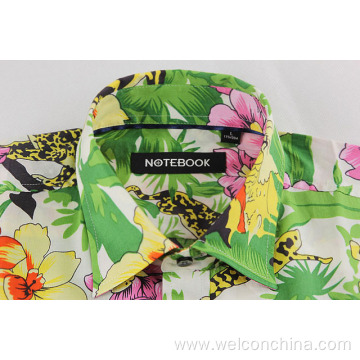 Hawaiian Beach Resort Style Men's Floral Shirt